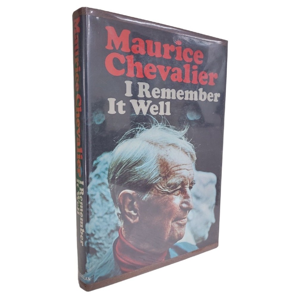 I Remember It Well by Maurice Chealier (1970, Macmillan) HC DJ 2nd SIGNED